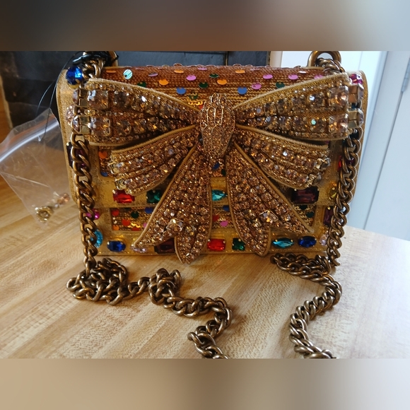 Kurt Geiger NWT Large Bow & Embelishments W/Dustbag - Picture 3 of 10